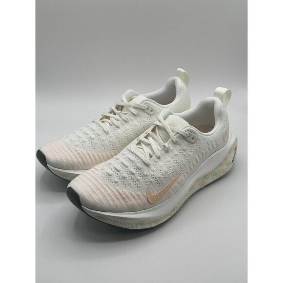 Nike React X Infinity Run 4 Sail-Crimson-Vapor Green Women's Size 11 HJ7666-133 - Picture 2 of 10